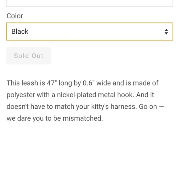 Puppia Cat Small Dog Harness AND Leash - Unused - Picture 8 of 8